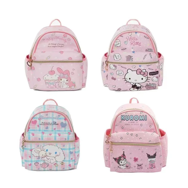 

Sanrio Cartoon Cinnamoroll Children Backpack Anime Kuromi Student Schoolbag My Melody Kindergarten Mini Backpack Travel Bag Gift