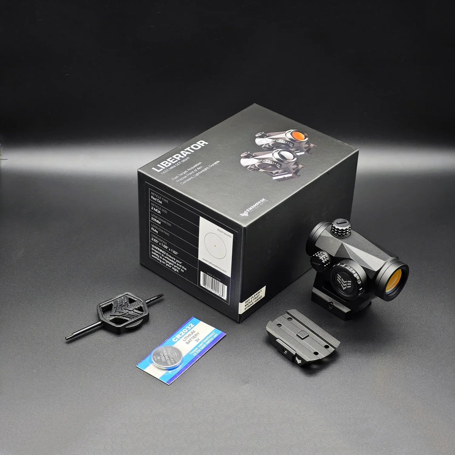 Swampfox Optics Liberator 1&times;22 Mini red Dot Sight &ndash; RED Dot RLR0012
