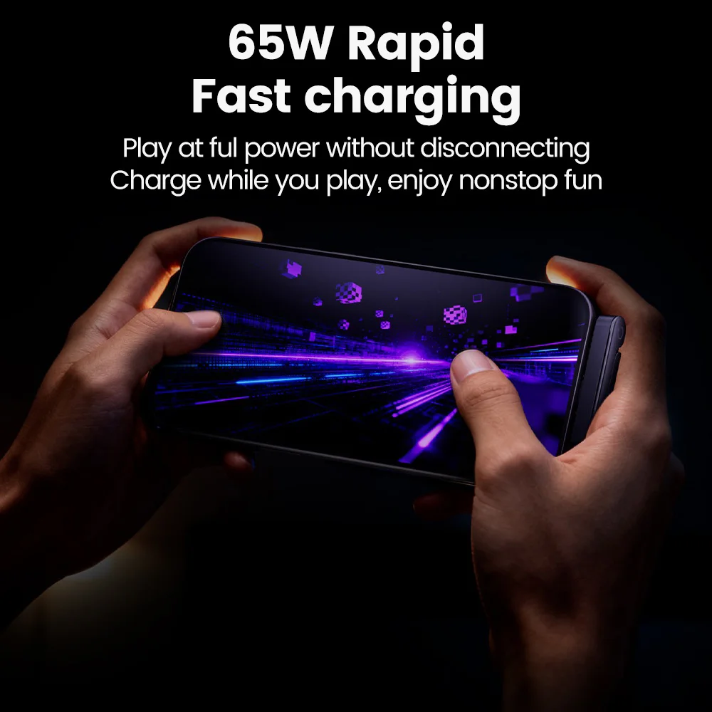 รูปสินค้า สายชาร์จเร็ว 65W พับได้ 2-in-1 ที่วางมือถือ