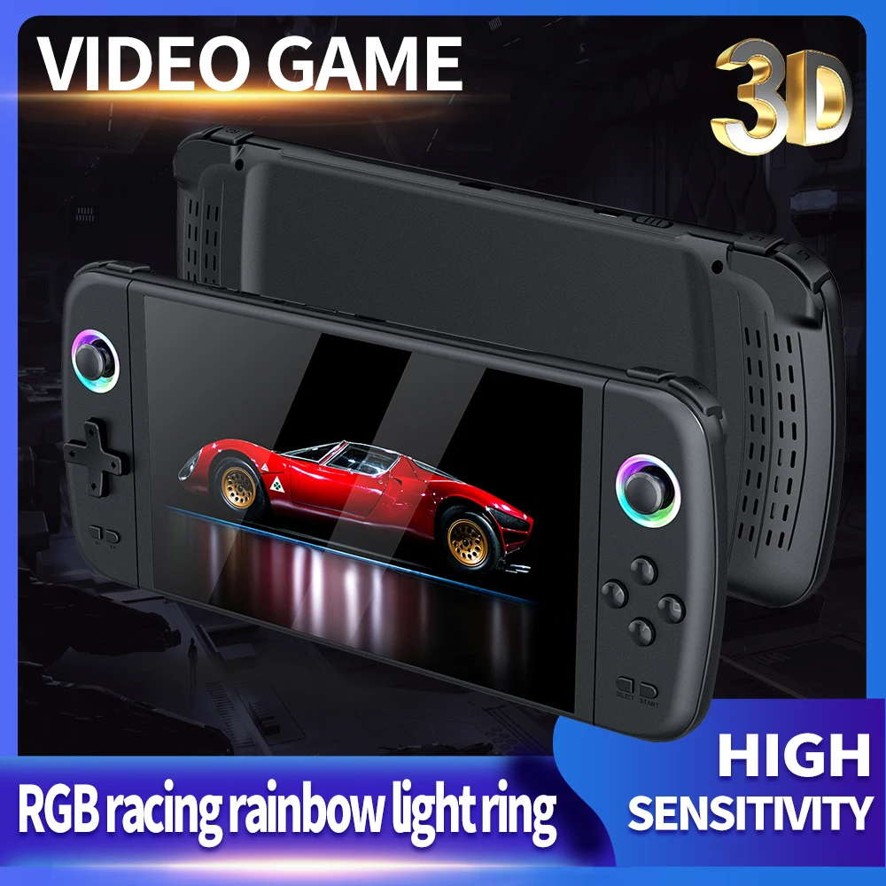 M27 Handheld Game Player Portable Retro Gaming Console 7.0” Big Screen 256G 70000+ Games for PS1 PSP ARC Men Gifts New - 3