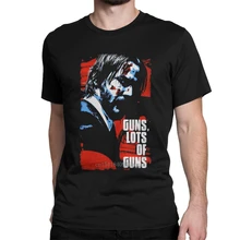 

Vintage John Wick T-Shirts for Men Round Neck 100% Cotton T Shirt ctor Movies Revenge Short Sleeve Tees Party Clothes