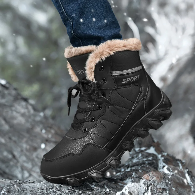 Combat Shoes Waterproof Winter Warm Military Winter Men Boots Men