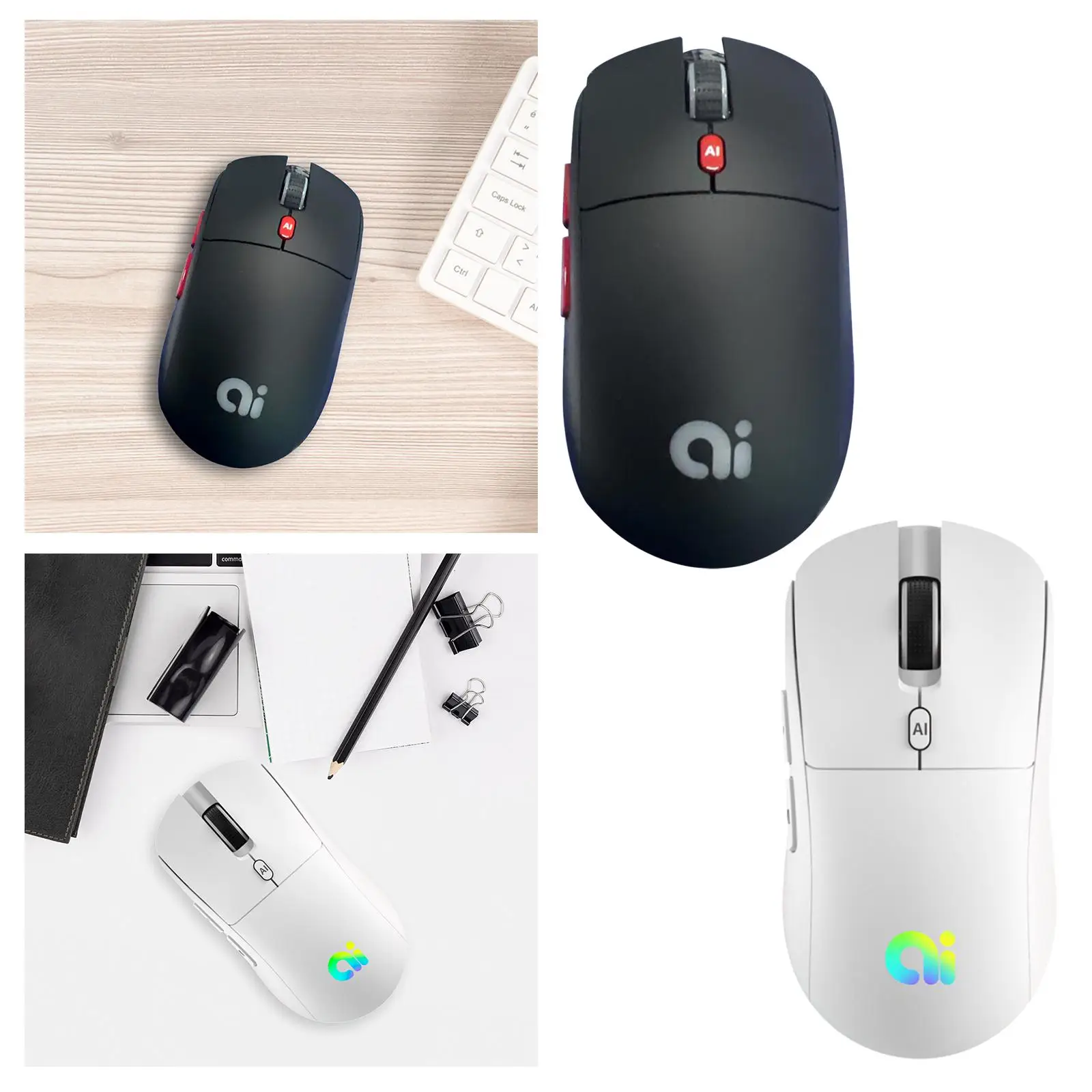 AI 스마트 음성 마우스, 부드러운 음성 검색 DPI, 음성 인식, 인체공학적 컴퓨터 마우스, 컴퓨터 노트북 노트북용