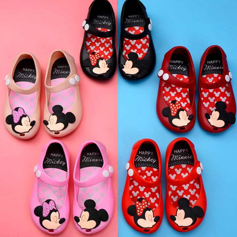 boy sandals fashion Children's Shoes Summer New Girls Sandals PVC Jelly Children's Beach Shoes Baby Cartoon Minnie Princess Shoes Children's Shoes children's shoes for adults