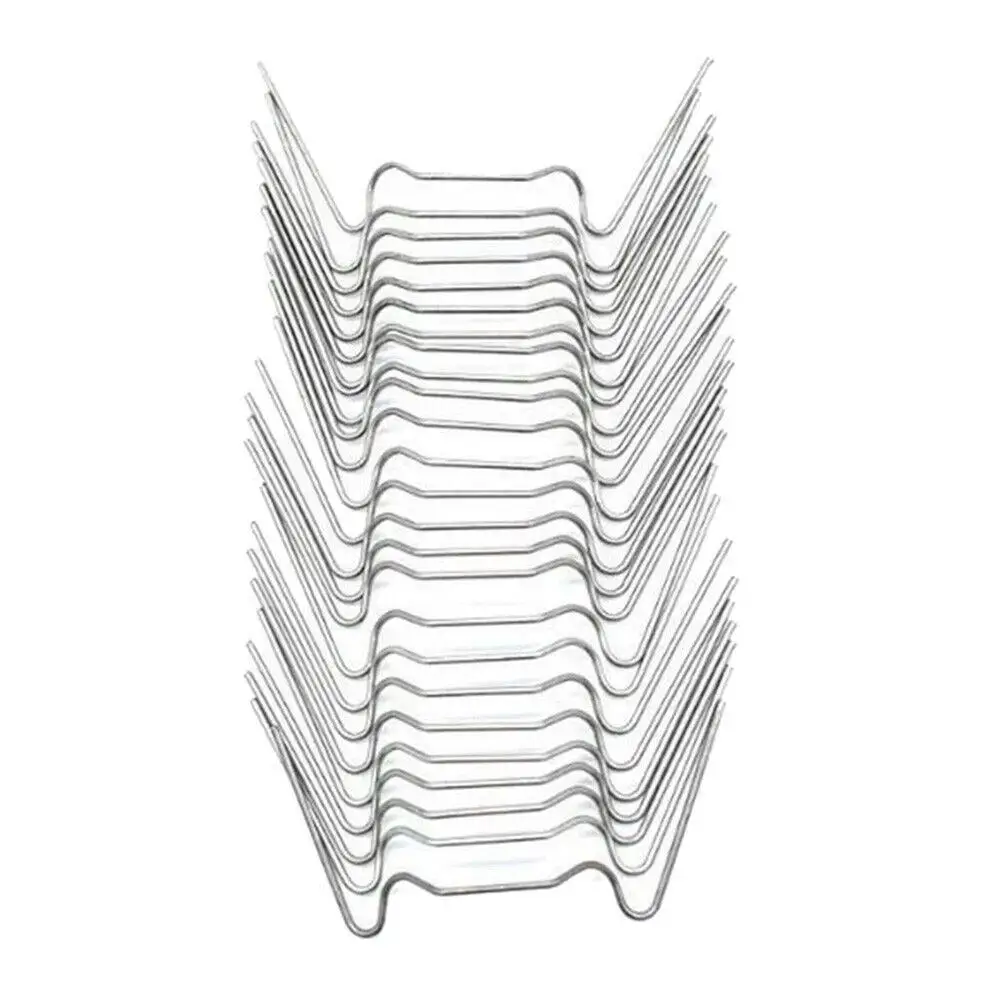 100/50/25 Stück Stahl Gewächshaus W Clips Federdraht Verglasung Glasrahmen Befestigungsklemme – Detail 1