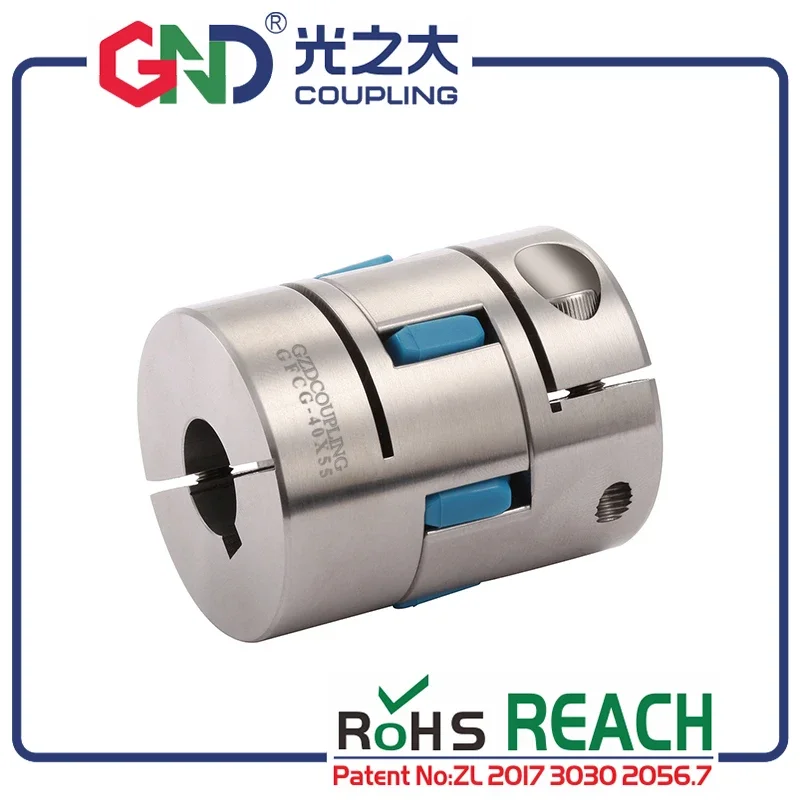 

2023 New GND coupling high standard stainless steel 6mm 8mm plum jaw OD 30x50 locking CNC diaphragm sleeve shaft flexible quick
