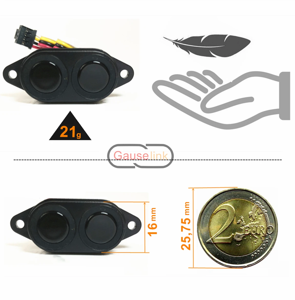 Waterproof Mini Ultrasonic Distance Measurement Sensor