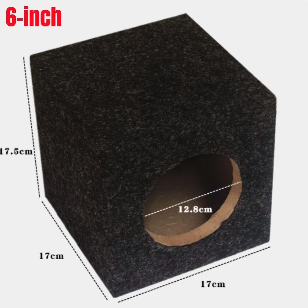 DIY Car Audio Modification,4/5/6/6.5Inch Subwoofer Empty Box, Car/Home Subwoofer Box Body,Speaker Wooden Shell,Customizable Size