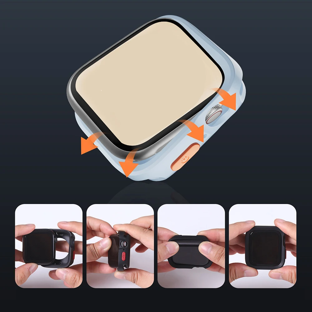  ġ ߰ ̽ Ʈ Ŀ, TPU   ȣ , ̿ġ ø 9, 8, 7, 6, 5, 4, SE, 40mm, 41mm, 44mm, 45mm, 49mm