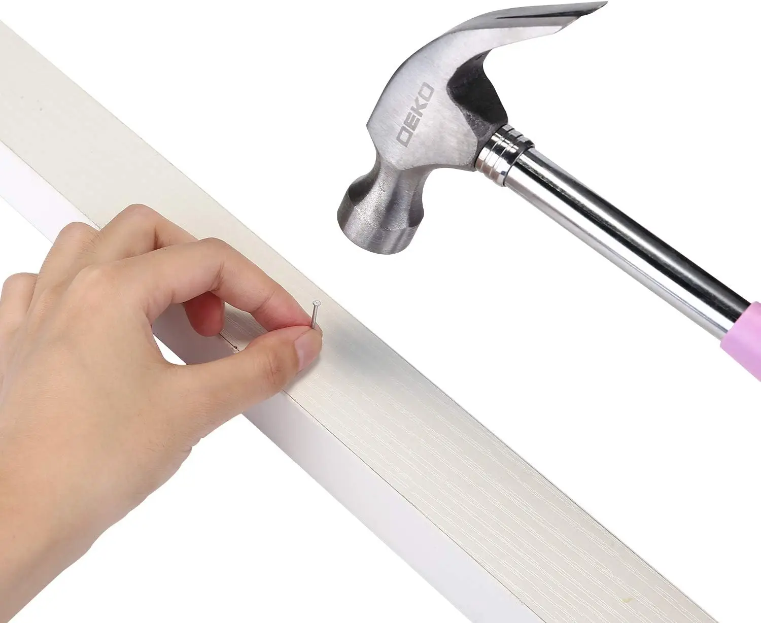 Pink 98 Piece Household Tool Set with Plastic Storage Case