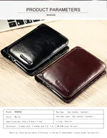 ManBang Classic Style Wallet Genuine Leather Men Wallets Short Male Purse Card Holder Wallet Men Fashion High Quality 6
