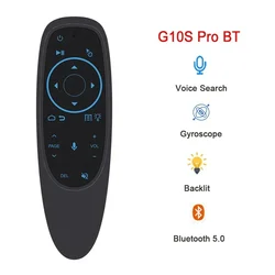 Enhanced Wireless Voice - Controlled Air Mouse Remote with Backlit Gyroscope (G10S PRO BT)