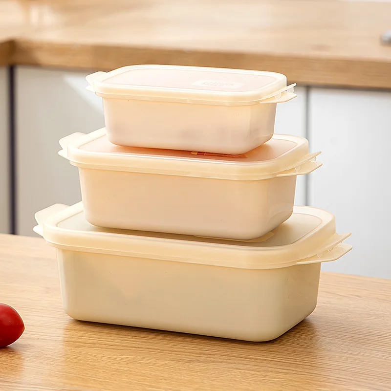 Kitchen Thickened Transparent Sealed Fresh-keeping Box Rectangular Freezer Sorage Box Plastic Microwave Food Grade Storage Box 3