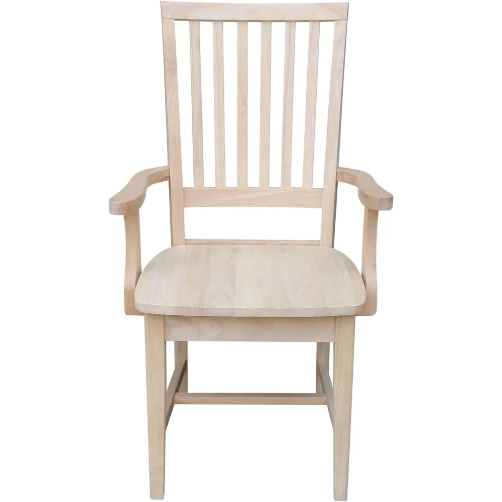 Dining chair with armrests living room dining room