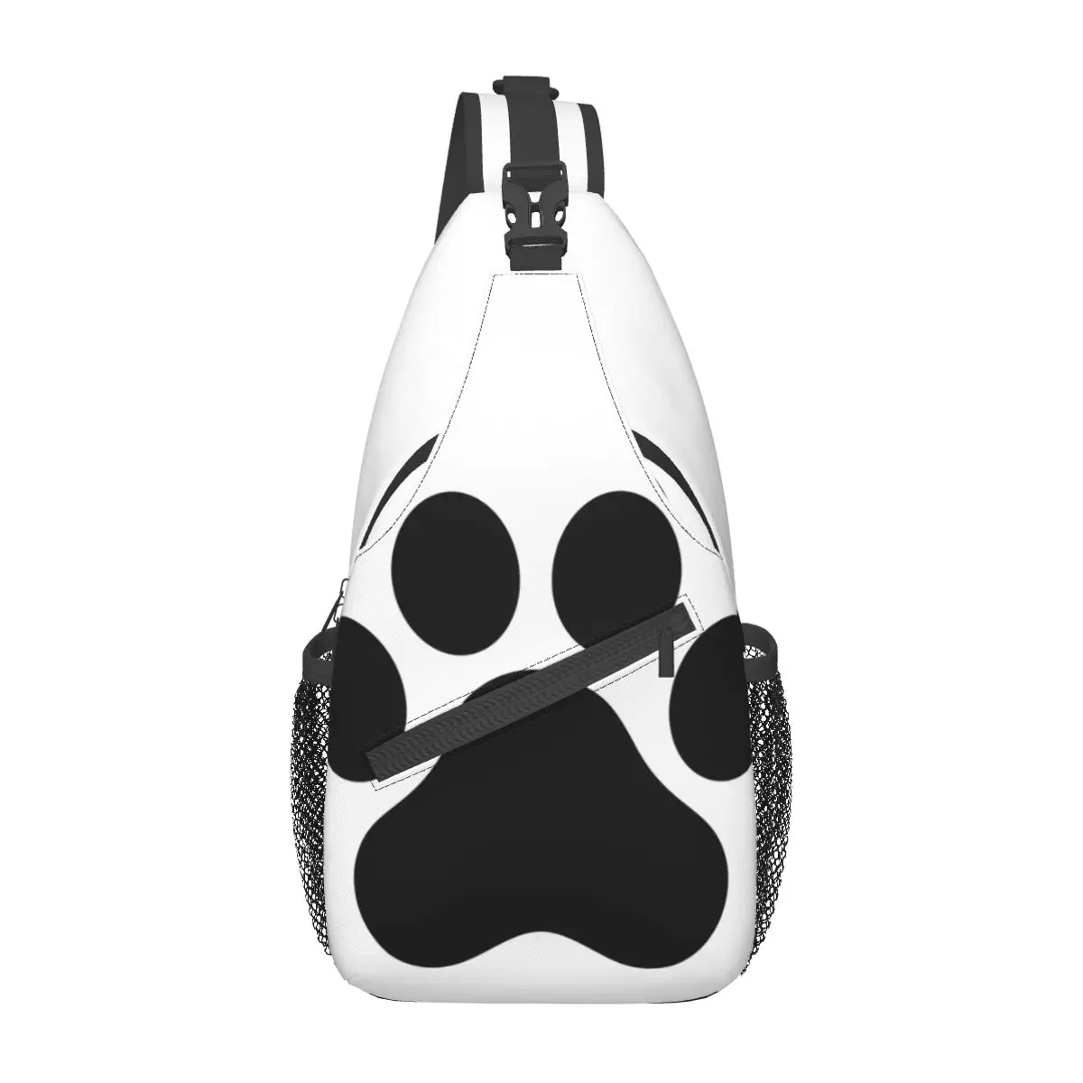 

Dog Paw French Bulldog Small Sling Bags Chest Crossbody Shoulder Sling Backpack Outdoor Sports Daypacks Cartoon Cool Satchel