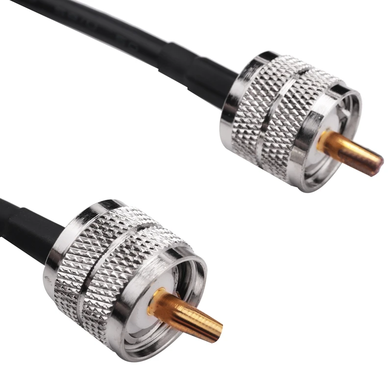 New 15M UHF Coaxial Cable RG58 Coax Cable PL259 Cable 50 Ohms CB Radio Antenna Cable UHF Male To UHF Male Low Loss UHF