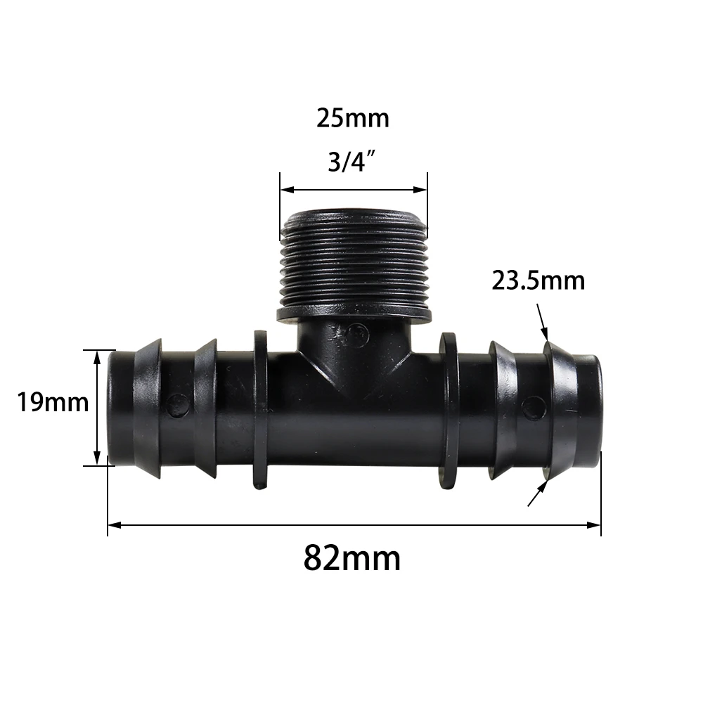 2 pz 25mm 1 connettori per tubi in PE acqua da giardino Micro tubo di irrigazione a goccia connettore del tubo flessibile giunti del sistema di irrigazione Tee gomo Plug  15