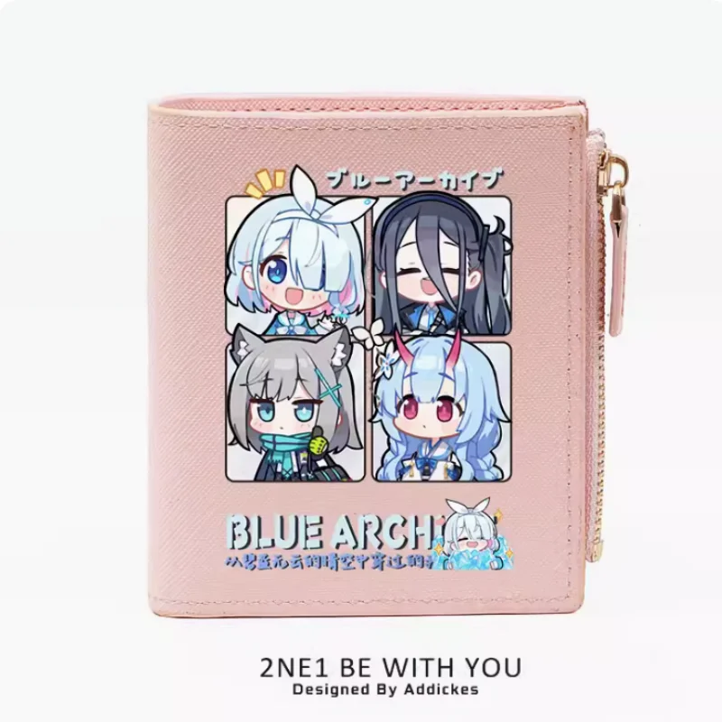 Anime Blue Archive Zipper Fashion Wallets PU Purse Card Holder Money Bag Gift B377 Cosplay