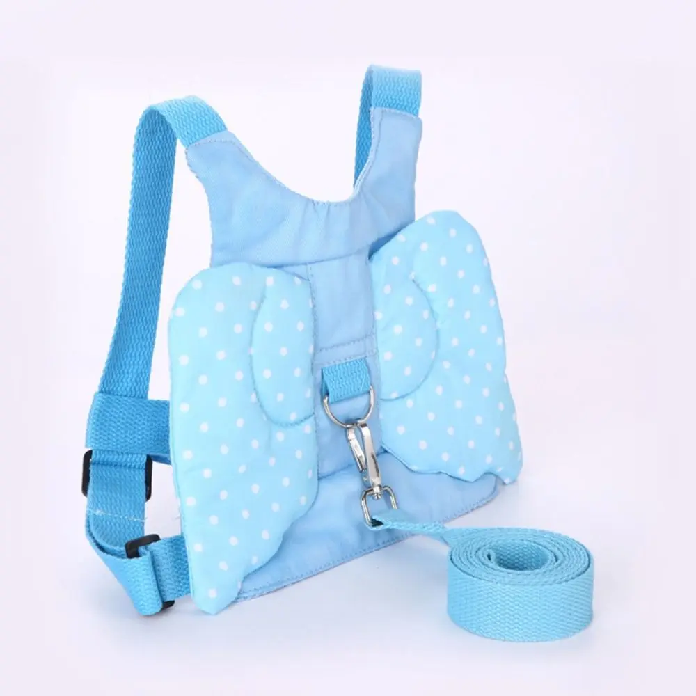 2-in-1 Design Anti-lost Walking Harness Wrist Link Strap Soft Material Children Wrist Traction Rope Retractable Spring Rope