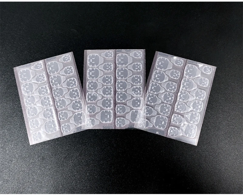 Description Picture 3 of item1/3/5PCS JQin 1 Box With Nail Glue Tape Stars Pattern Press On False Nail Art Tips Full Cover Fake Nail Tip 10 Sizes JQ009