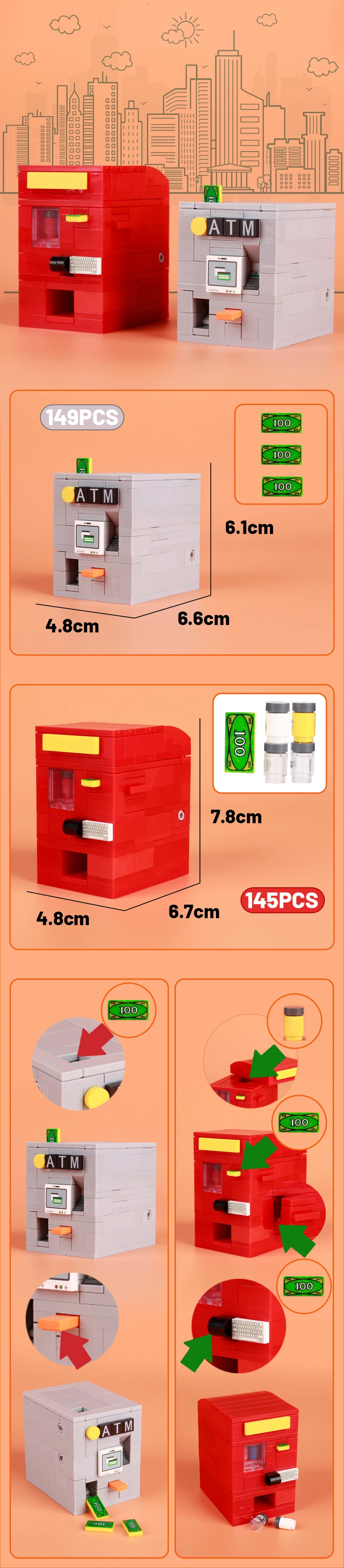Lego Moc Banque Coffre-Fort