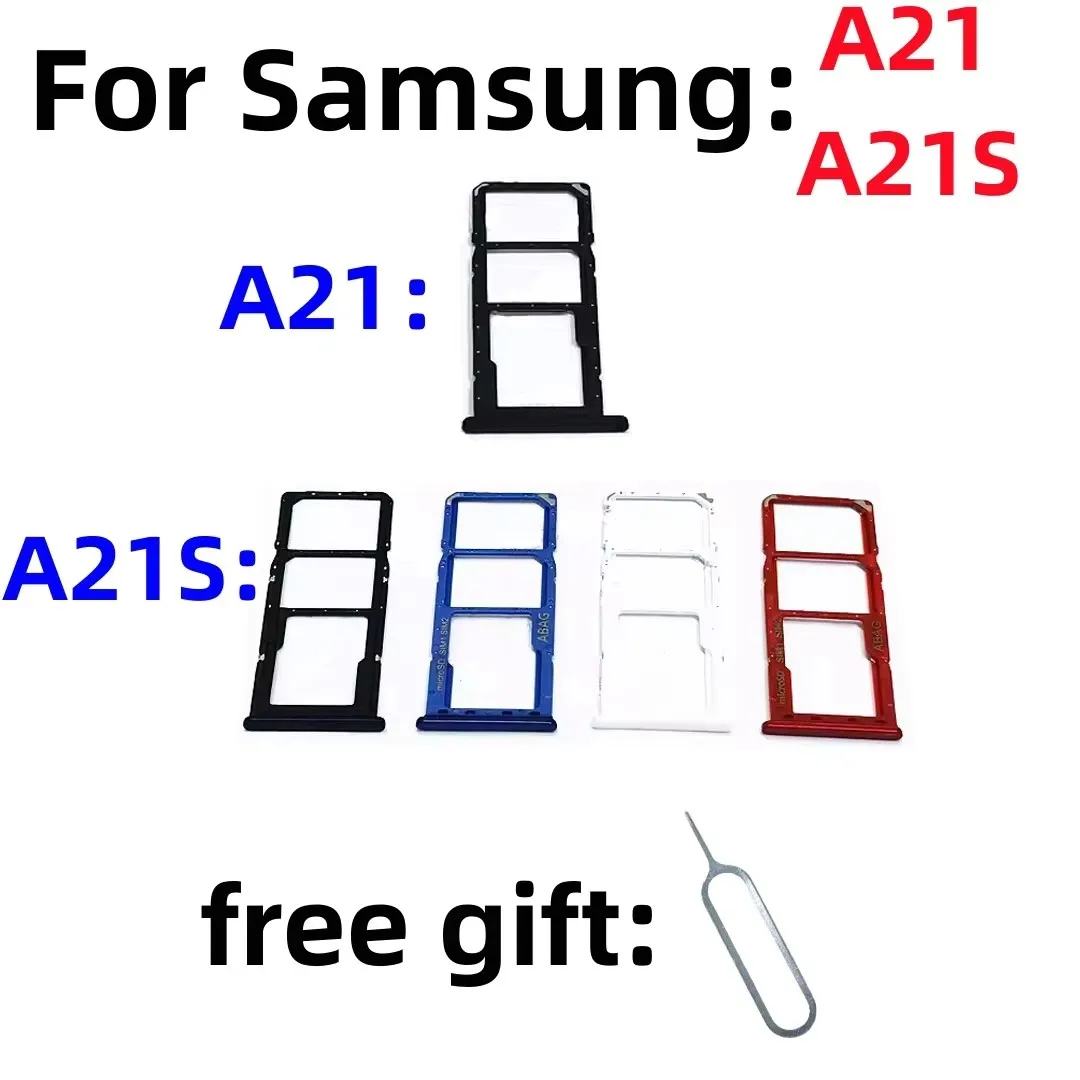 SIM Card and SD Card Tray Holder for Samsung Galaxy A21 Series