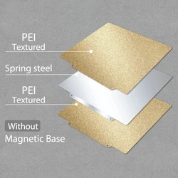 Enhanced Magnetic Textured PEI Build Plate with Spring Steel Core - 220x220mm (No magnetic base)