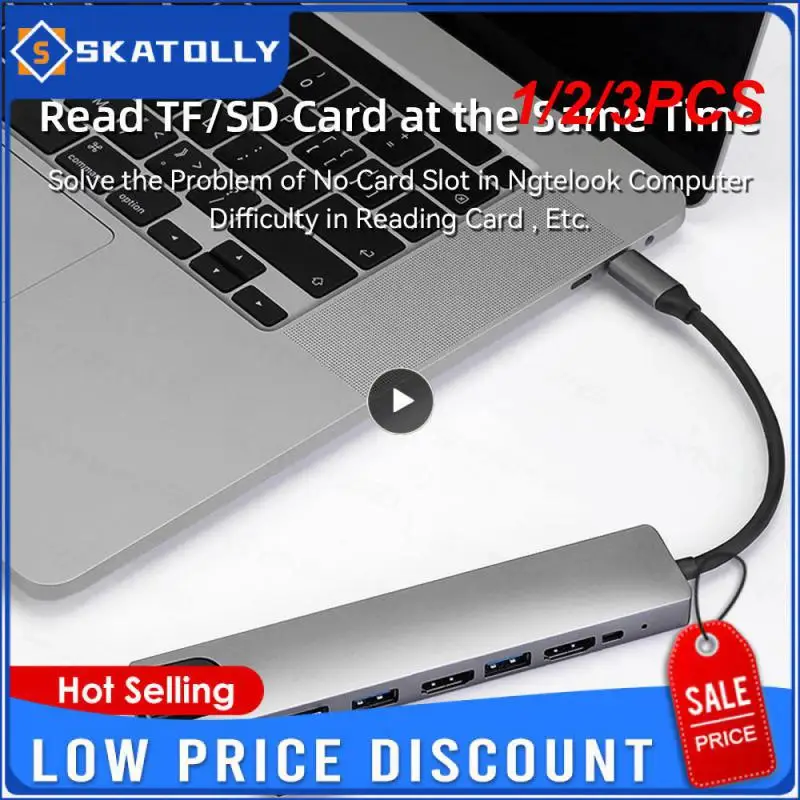 1/2/3Pcs C Hub Tipo C Splitter A 4K Thunderbolt 3 Docking Station Adattatore Per Laptop Con Pd Sd Tf Rj45 Per Macbook Air M1