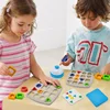Children Matching Puzzle Toys Colors Geometric Shape Jigsaw Board Games Early Educational Interaction Toys for Kids Battle Games 2