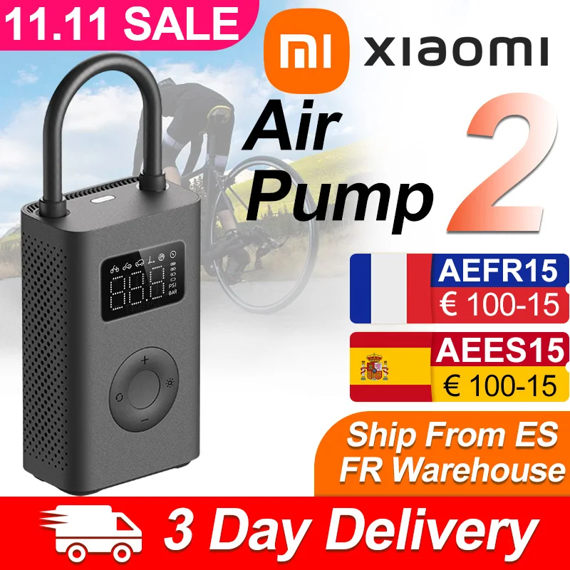 Xiaomi Air Pump 2 Mijia Electric Air Compressor Treasure 150PSI