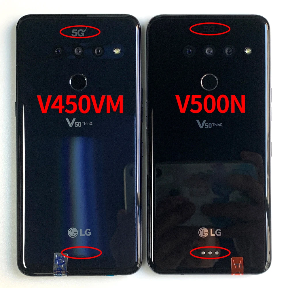 オリジナル LG V50 ThinQ 4G LTE 5G 携帯電話 6.4 '6GB RAM