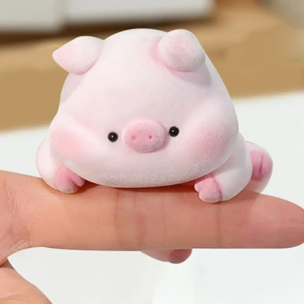 Flocking Computer Monitor Decoration Desk Ornament Computer Display Screen Animal Model Panda Dog Penguin Center Console Doll