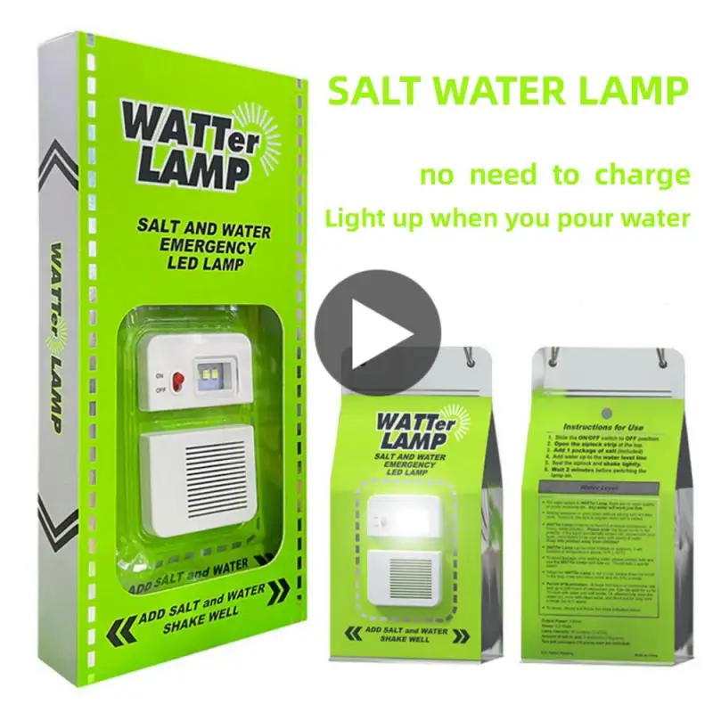 

Factory Outlet Portable Outdoor Camping Lamp Salt Water LED Emergency Lamp for Camping Night Fishing Lamp Energy Saving Lamp