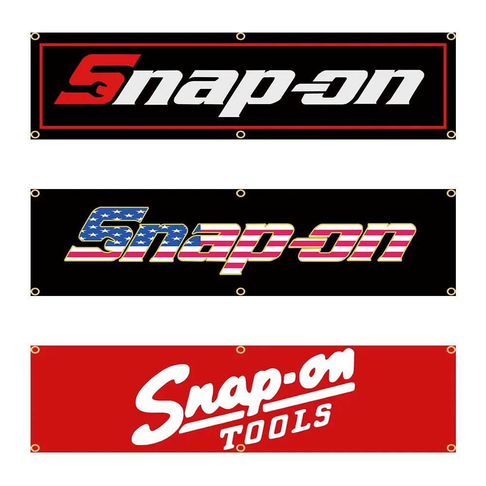 

60x240cm SNAP ONS TOOLS BANNER Tapestry Polyester Printed Flag Garage or Outdoor For Decoration