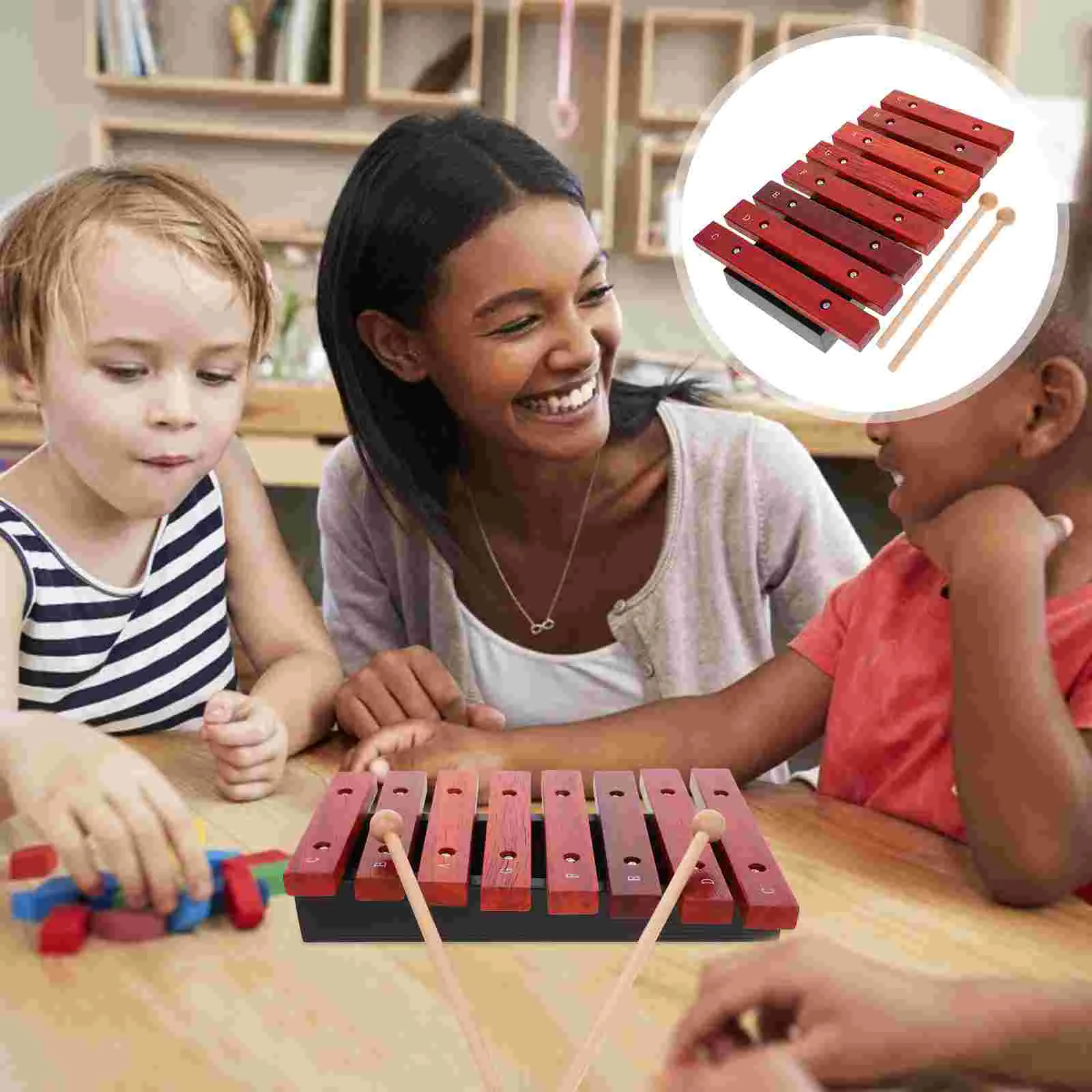 

1 Set Kids Xylophone Toy 8 Notes Musical Xylophone Kids Music Instrument Plaything Children Plaything