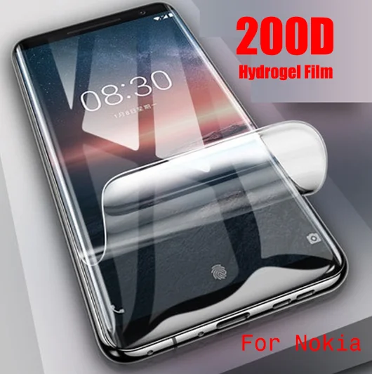 9H Film Protective Screen Protector Film For Nokia 7.2 6.2 7 6 5 Hydrogel Film For Nokia 5.1 Plus 6.1 7.1