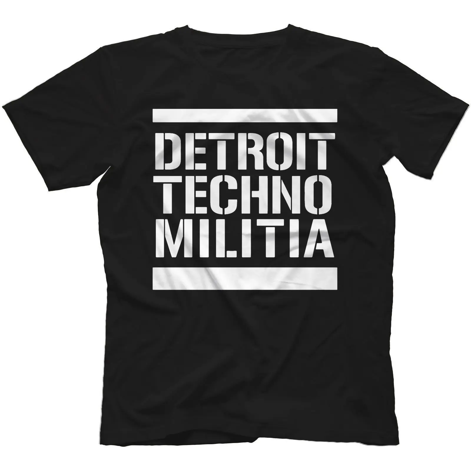 T-Shirt Detroit Techno Milizia 100% Cotone Vinile 909 Resistenza Sotterranea