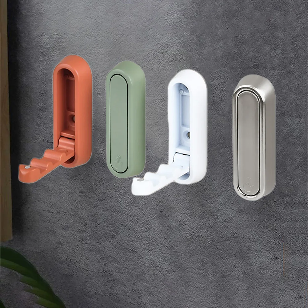 Folding Wall Hooks Bathroom Clothing Zinc Alloy Multi-Purpose Kitchen Towel Hanger Home Storage Accessories 73x24MM self adhesive hooks multifunctional hooks towel holder kitchen hook self adhesive wall hooks suction cup hook heavy duty hooks home storage accessories