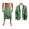 Polynesia Casual 2 Piece Suit And ie faitaga For Men Wedding Lapel Men Suits Party Prom Blazer Father's Day Gift 1