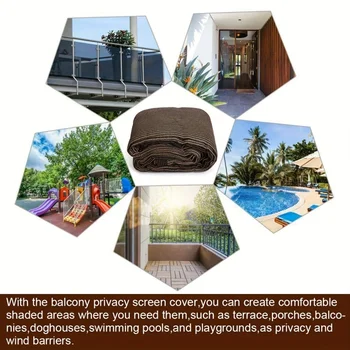 Garden Path Sunshade Net - Coffee Color - Strip Design Is Suitable for Garden Paths, Blocking Direct Sunlight and Protecting Ped 5