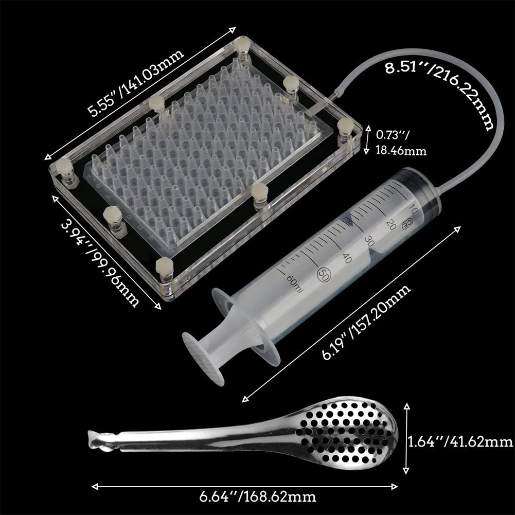 Molecular Gourmet Tools Transparent Molecular Gastronomy Kit with Spoon 6