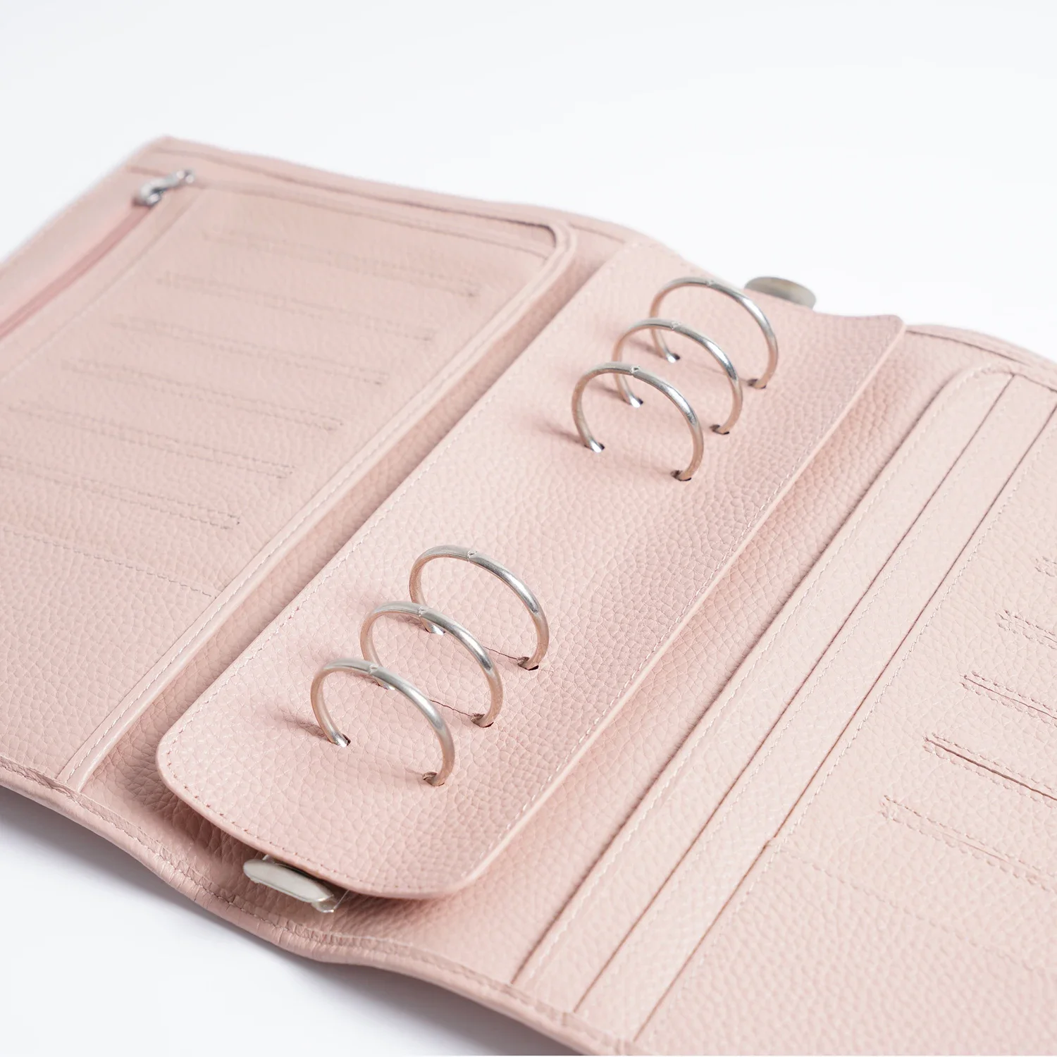 Moterm A5 Size Rings Protector Double-Sided Genuine Pebbled Grain Leather Rings Planner Accessory For Preventing Mark of Binder 3