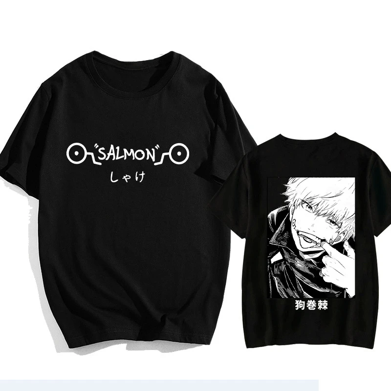 Inumaki Toge Jujutsu Kaisen Anime Trend T-Shirt Baumwolle Grafik-T-Shirt Herren Damen Sommer Streetwear