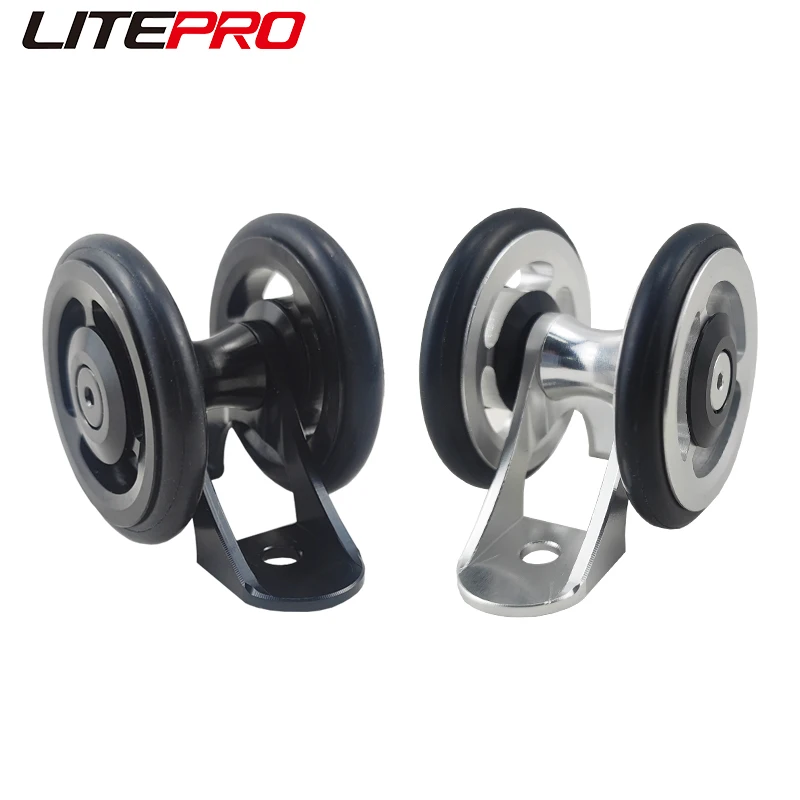 Liteproelite Folding Bike Mini Double Mudguard Easy Wheels Guard Mud Gear Wheel Aluminum Alloy For Brompton bicycle fender