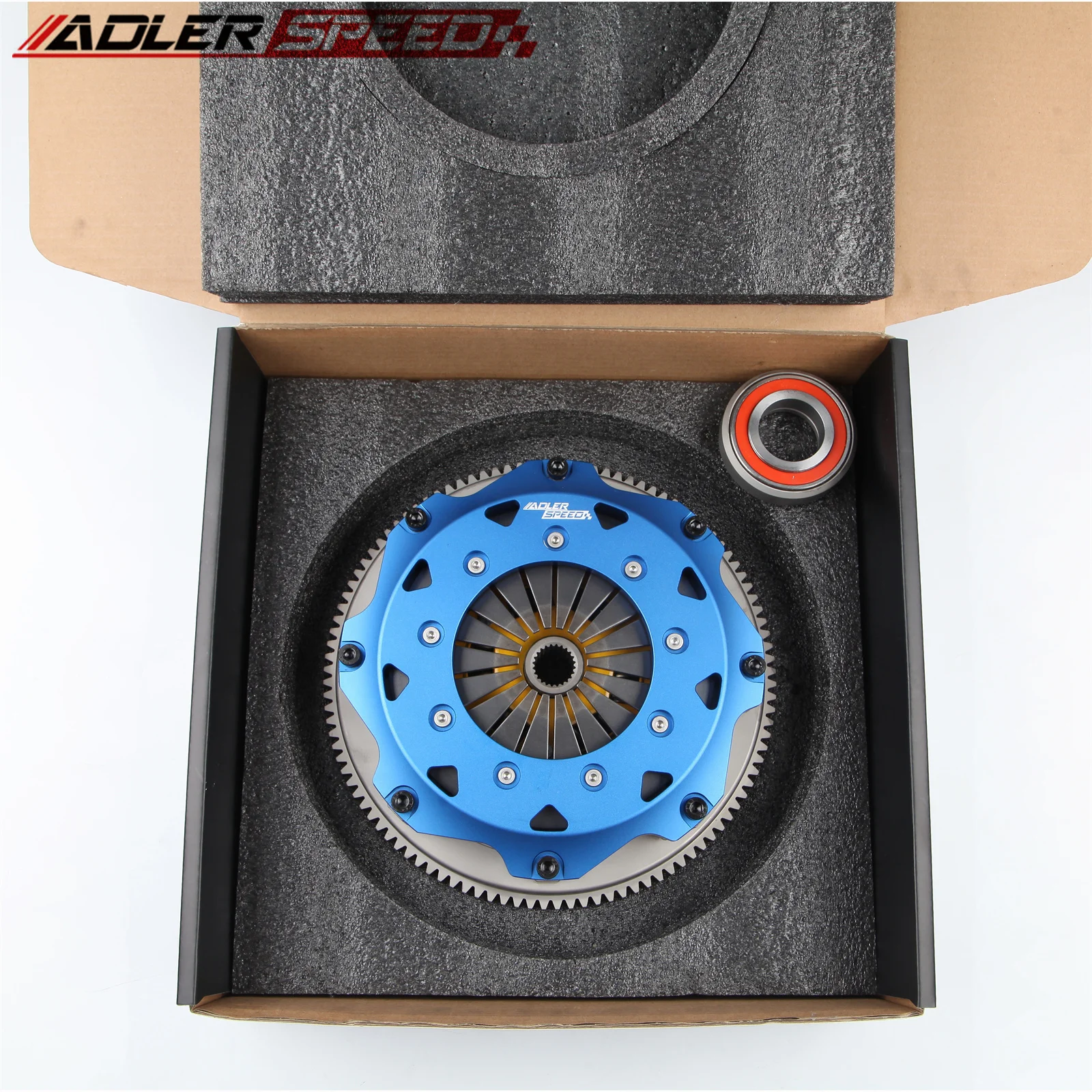 ADLERSPEED 8.5인치(215mm) 레이싱/스트리트 클러치 트윈 디스크 키..
