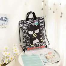  35*45Cm Cute Cartoon Drawstring Pocket Storage Bag Backpack Kuromi My Melody Cinnamoroll Sanrio Plush Toys for Girls Gift 