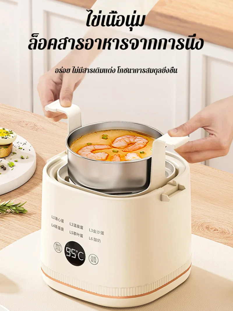 Portable household small mini portable egg boiler multifunctional dormitory steamed egg cooker automatic power off cooker