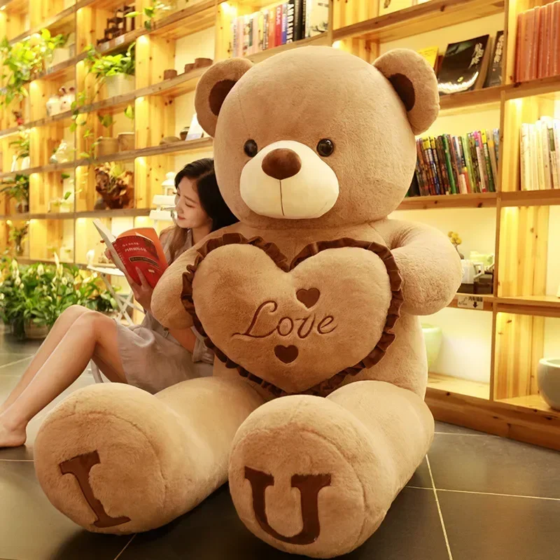 

80/100cm Plush Toy Big Sizeteddy Bear Giant Pink Soft Stuffed Animals Pillow Dolls Grilfriend Girl Wife Birthday Valentines Day