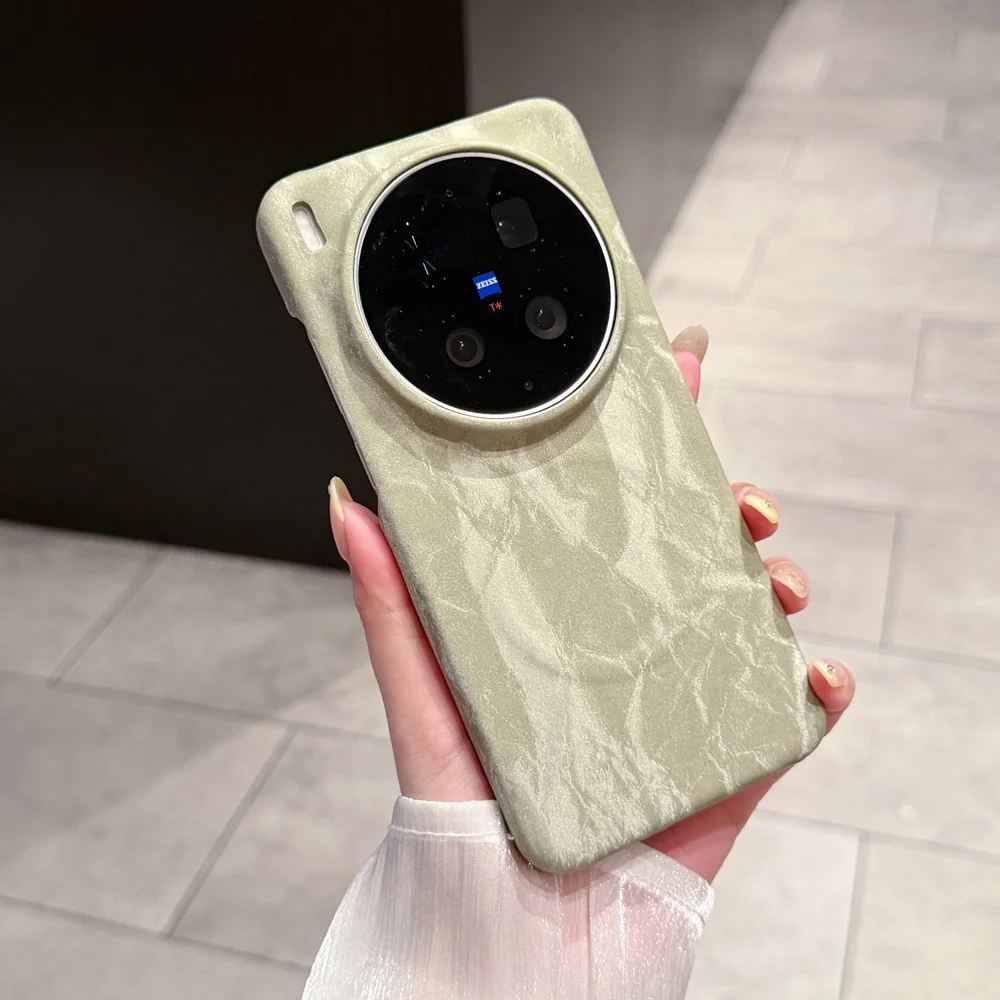 Velvet Leather Magnetic Matte Skin Phone Case - Half Pack Design