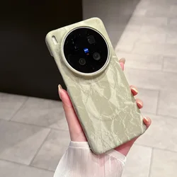 Velvet Leather Magnetic Matte Skin Phone Case - Half Pack Design for Vivo X200 Pro Mini (Light Green)